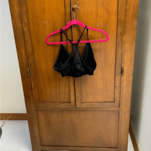 PINK Active sports bra MED no pads adjustable racer back crop top - Picture 2 of 5